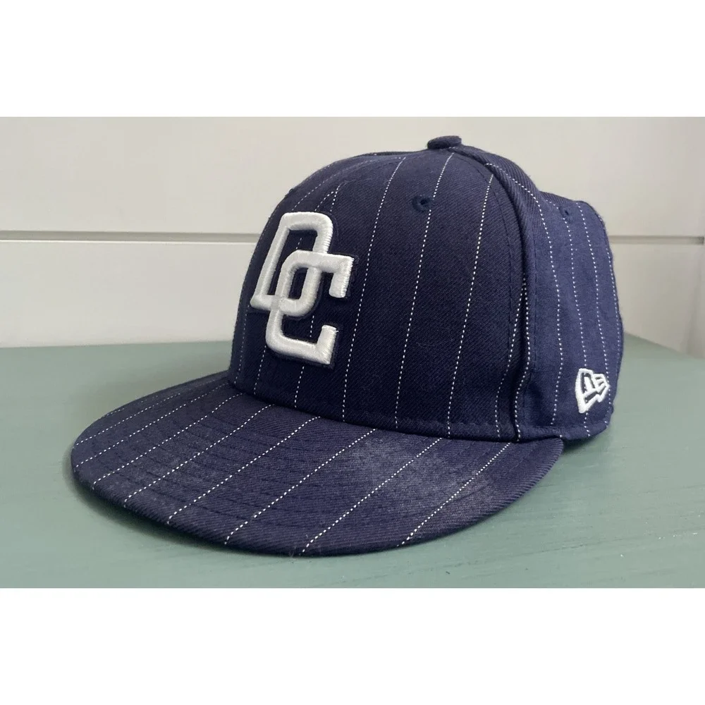 New Era 59Fifty MLB Washington Nationals DC Baseball Hat Hickory Stripes 7‎
